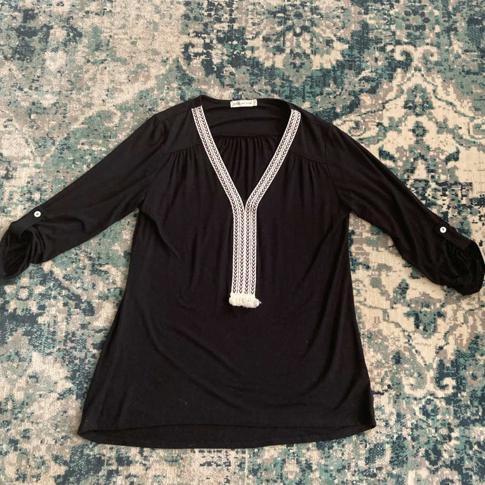 Black Tribal Blouse